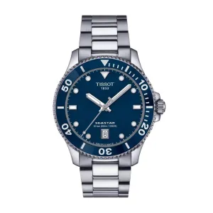 Tissot Seastar Silver Tone Stainless Steel Men's Watch T1204101104100