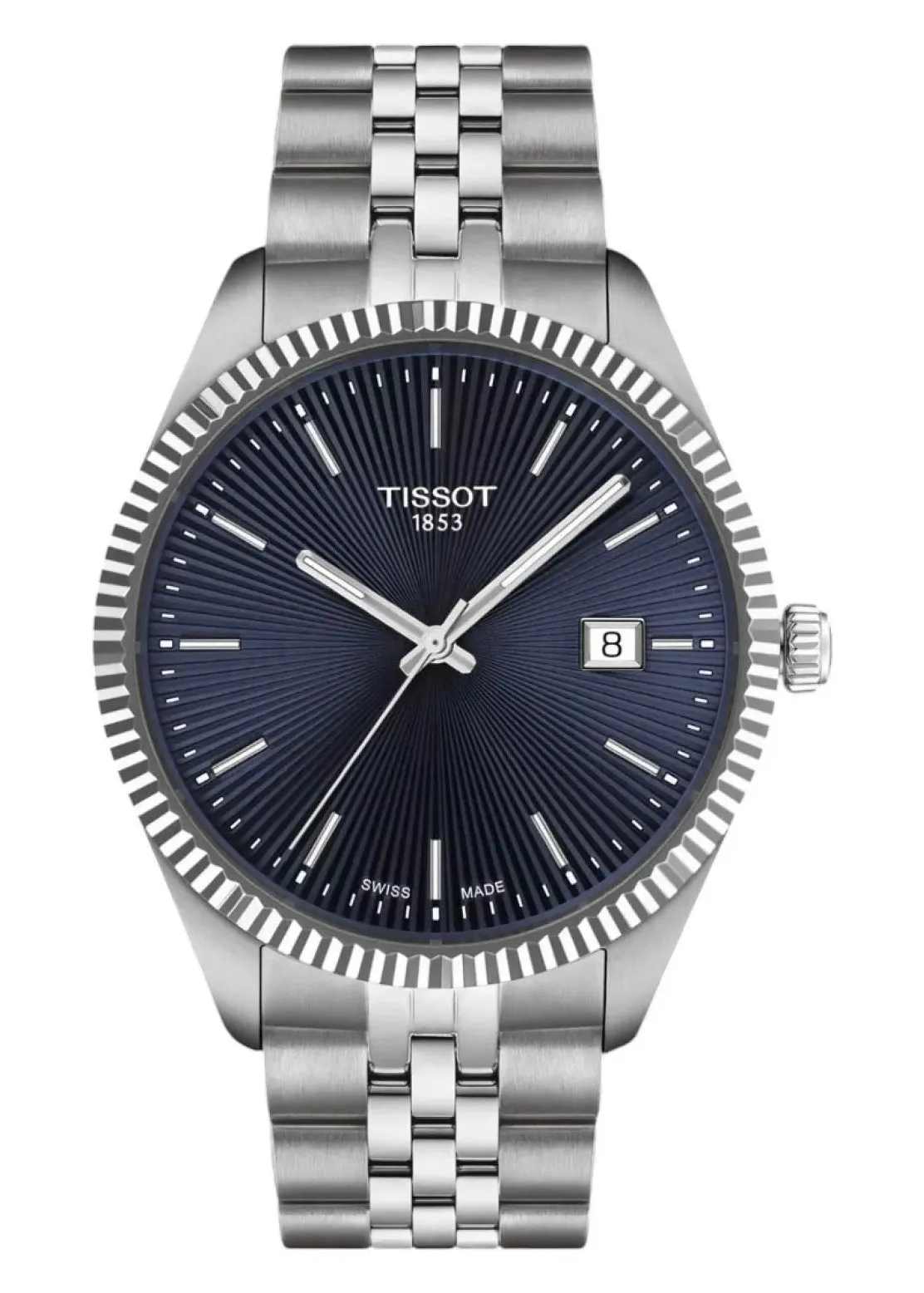 TISSOT SWISS BALLADE BLUE DIAL STAINLESS STEEL BRACELET T156-410-11-041-00