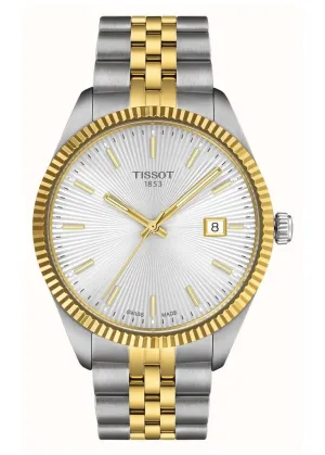 TISSOT SWISS BALLADE SILVER DIAL GOLD TWO-TONE BRACELET T156-410-22-031-00