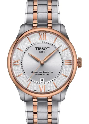 TISSOT SWISS CHEMIN DES TOURELLES POWERMATIC 80 SILVER DIAL T139-407-22-038-00