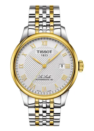 TISSOT SWISS GENTS LE LOCLE POWERMATIC 80 TWO-TONE BRACELET T006-407-22-033-01
