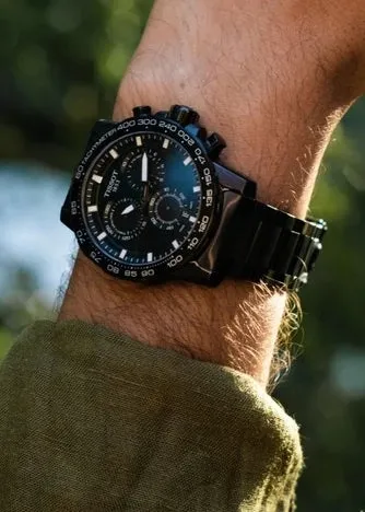 TISSOT SWISS GENTS SUPER SPORT CHRONOGRAPH BLACK T125-617-33-051-00