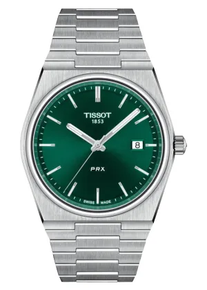 TISSOT SWISS PRX T CLASSIC GREEN DIAL STAINLESS STEEL T137-410-11-091-00