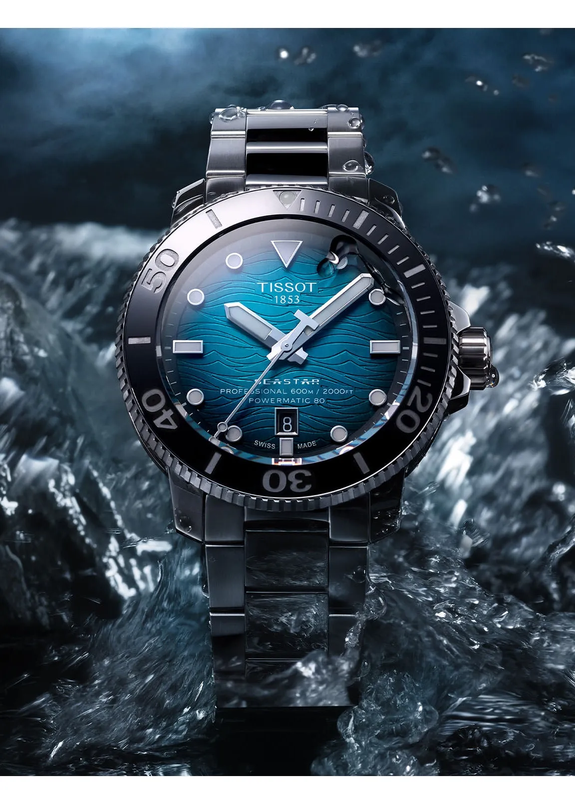 TISSOT SWISS SEASTAR 2000 PROFESSIONAL POWERMATIC 80 T-SPORT T120-607-11-041-00