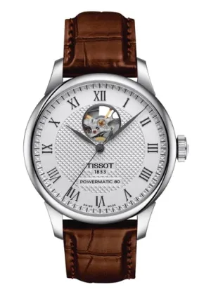 TISSOT SWISS TRADITION OPEN HEART POWERMATIC 80 BROWN BAND T006-407-16-033-01