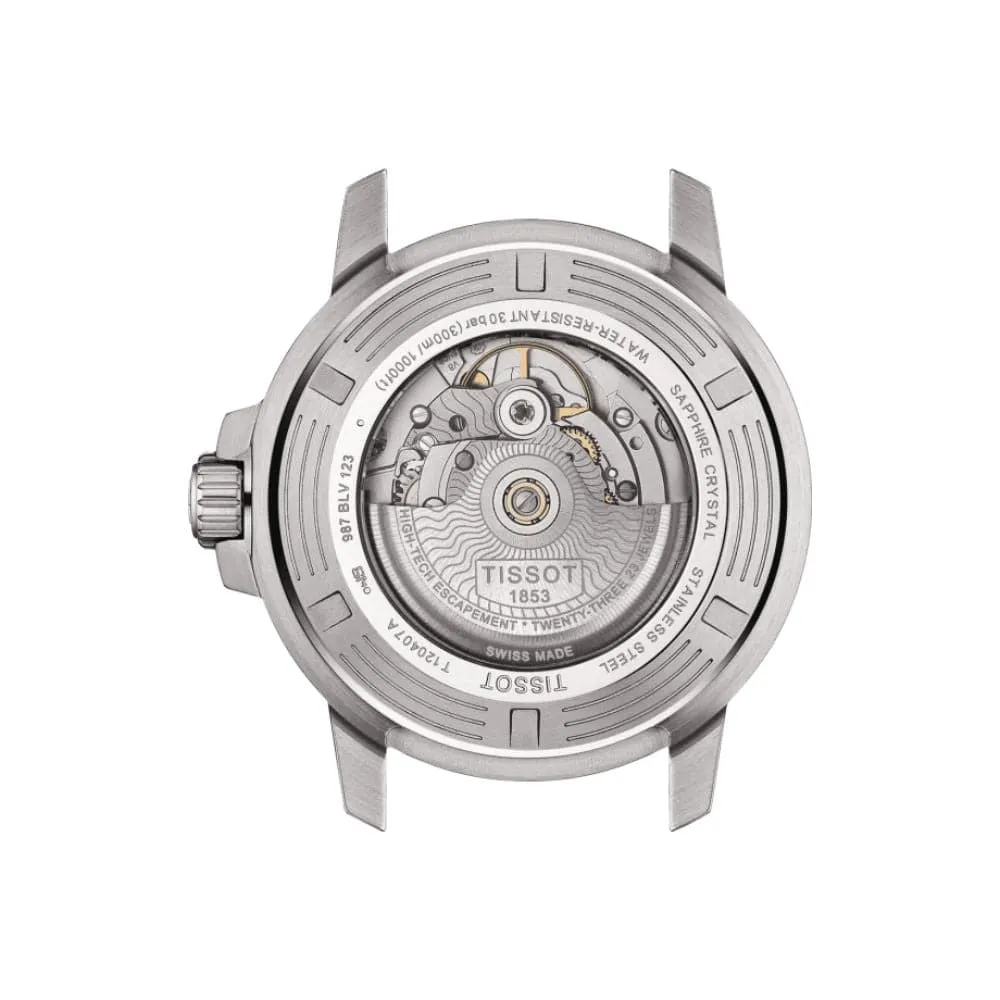TISSOT T1204071109101 SEASTAR GREEN DIAL STAINLESS STEEL MEN'S WATCH