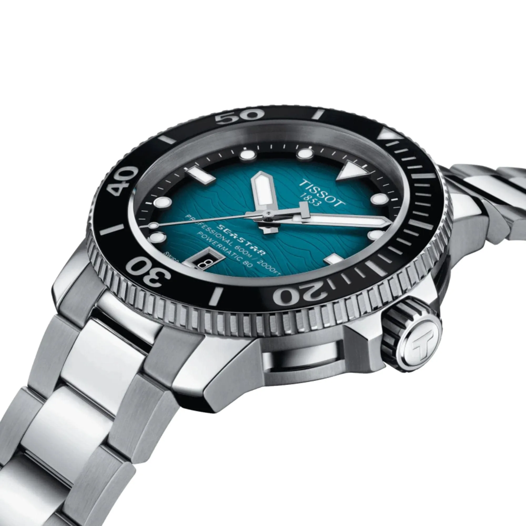 TISSOT T1206071104100 SEASTAR 2000 PROFESSIONAL POWERMATIC 80 MEN'S WATCH