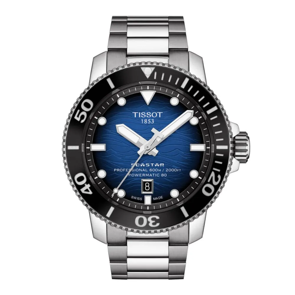 TISSOT T1206071104101 SEASTAR 2000 PROFESSIONAL POWERMATIC 80 MEN'S WATCH