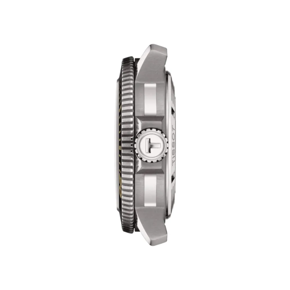 TISSOT T1206071744101 BLACK RUBBER STRAP MEN WATCH