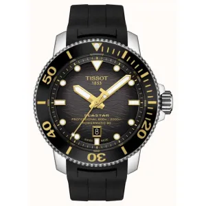 TISSOT T1206071744101 BLACK RUBBER STRAP MEN WATCH