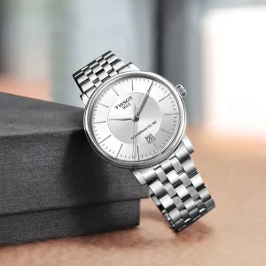 TISSOT T1224071103100 T-CLASSIC CARSON POWERMATIC 80 MEN'S WATCH