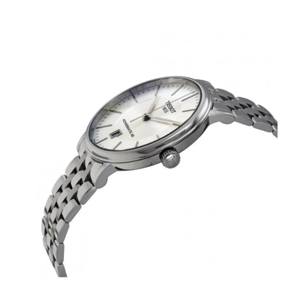 TISSOT T1224071103100 T-CLASSIC CARSON POWERMATIC 80 MEN'S WATCH
