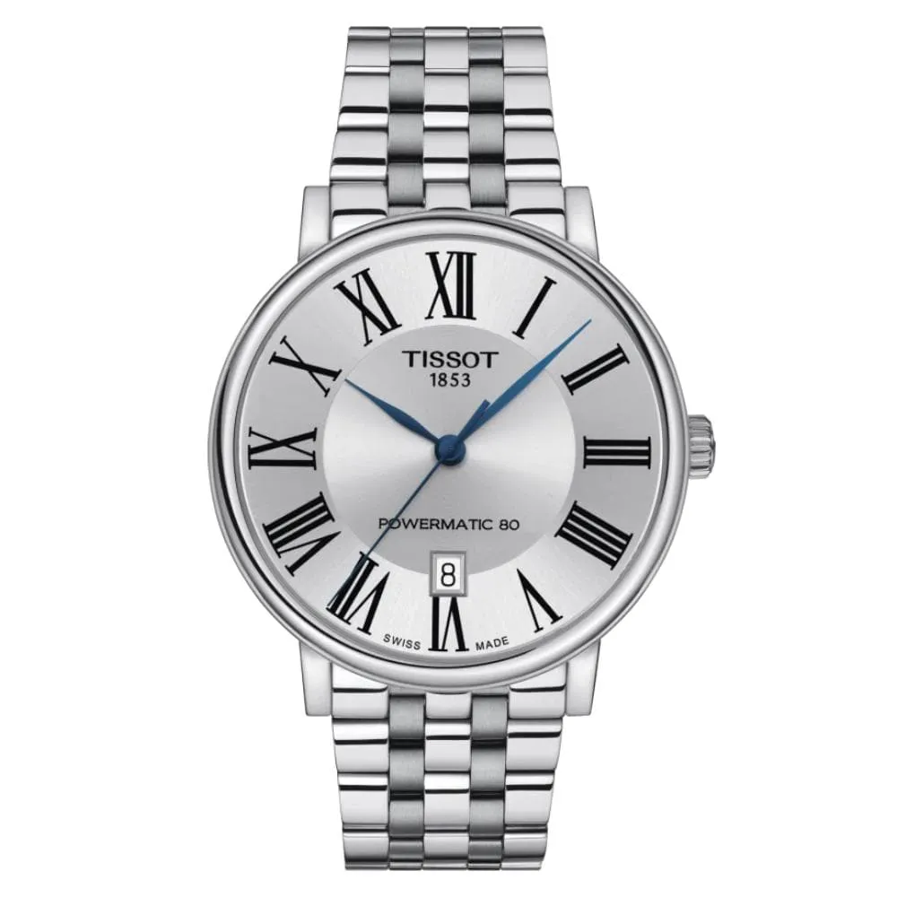 TISSOT T1224071103300 CARSON PREMIUM POWERMATIC 80 MEN'S WATCH