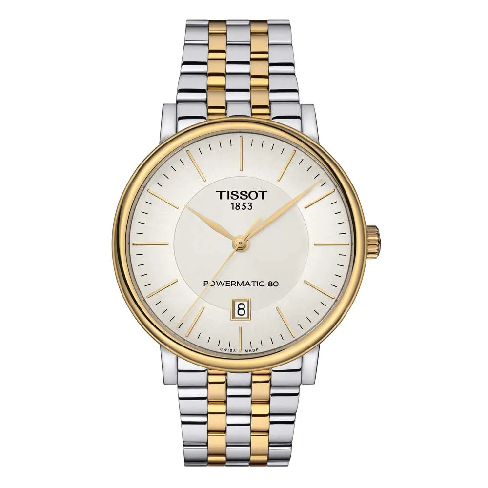 TISSOT T1224072203100 CARSON POWERMATIC 80 MEN'S WATCH