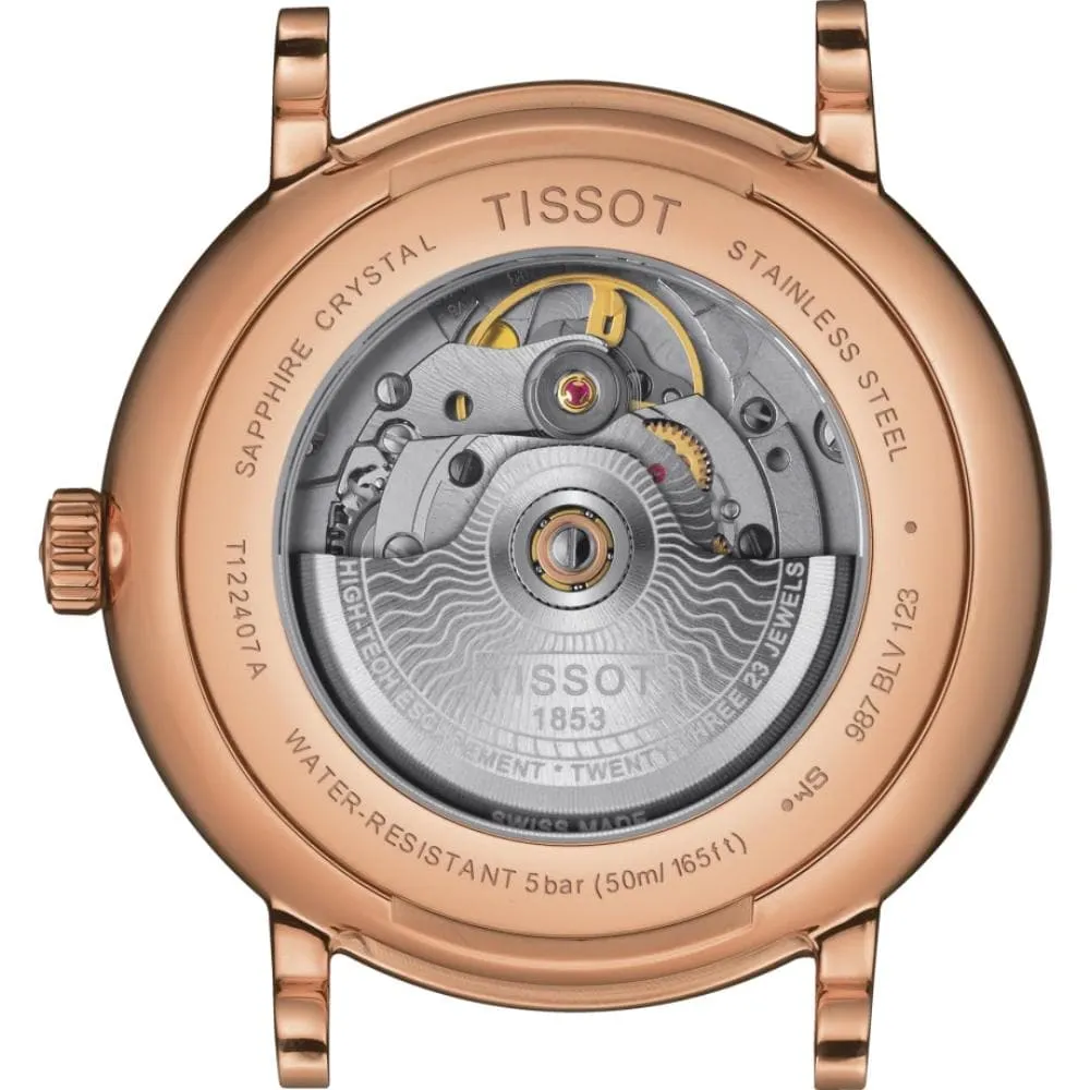 TISSOT T1224073603300 CARSON PREMIUM POWERMATIC 80 MEN'S WATCH