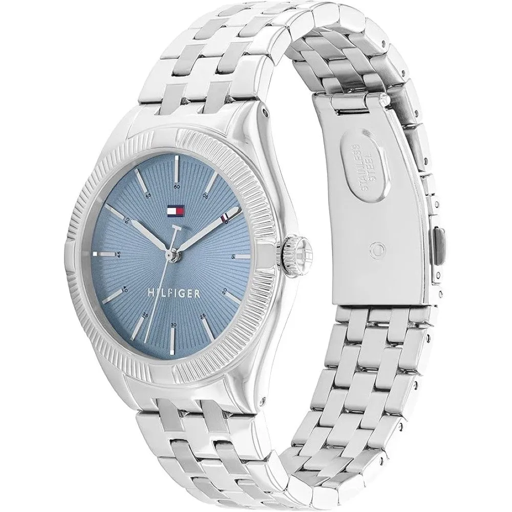 Tommy Hilfiger 1782566 Analog Quartz Watch for Women with Silver Stainless Steel Bracelet