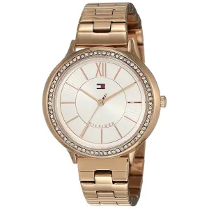 Tommy Hilfiger Women's Quartz Watch - White Dial Rose Gold Steel Bracelet | 1781861