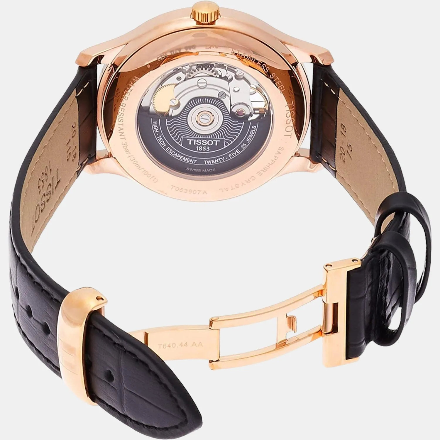 Tradition Men Analog Leather Watch T0639073606800