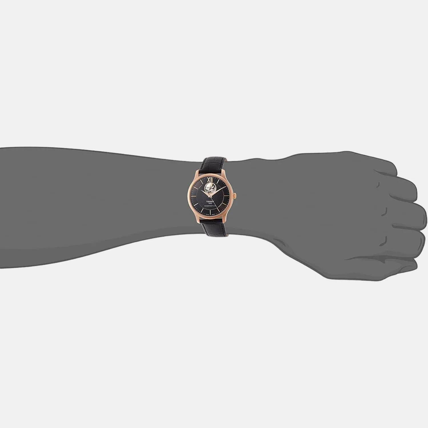 Tradition Men Analog Leather Watch T0639073606800