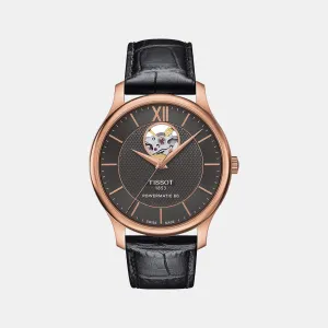 Tradition Men Analog Leather Watch T0639073606800