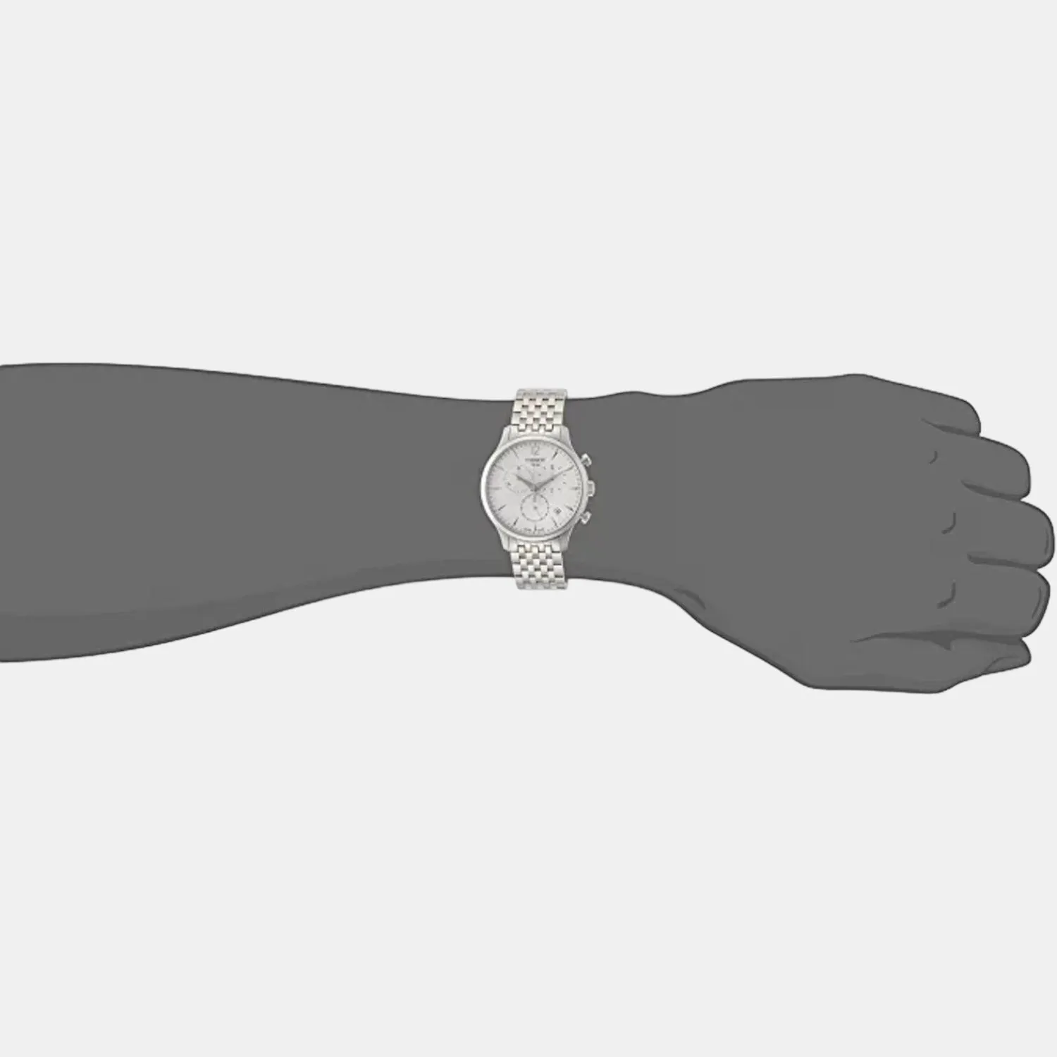 Tradition Men Stainless Steel Chronograph Watch T0636171103700