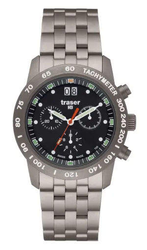 Traser T 4006 Men's Chronograph Classic Big Date Titan Watch