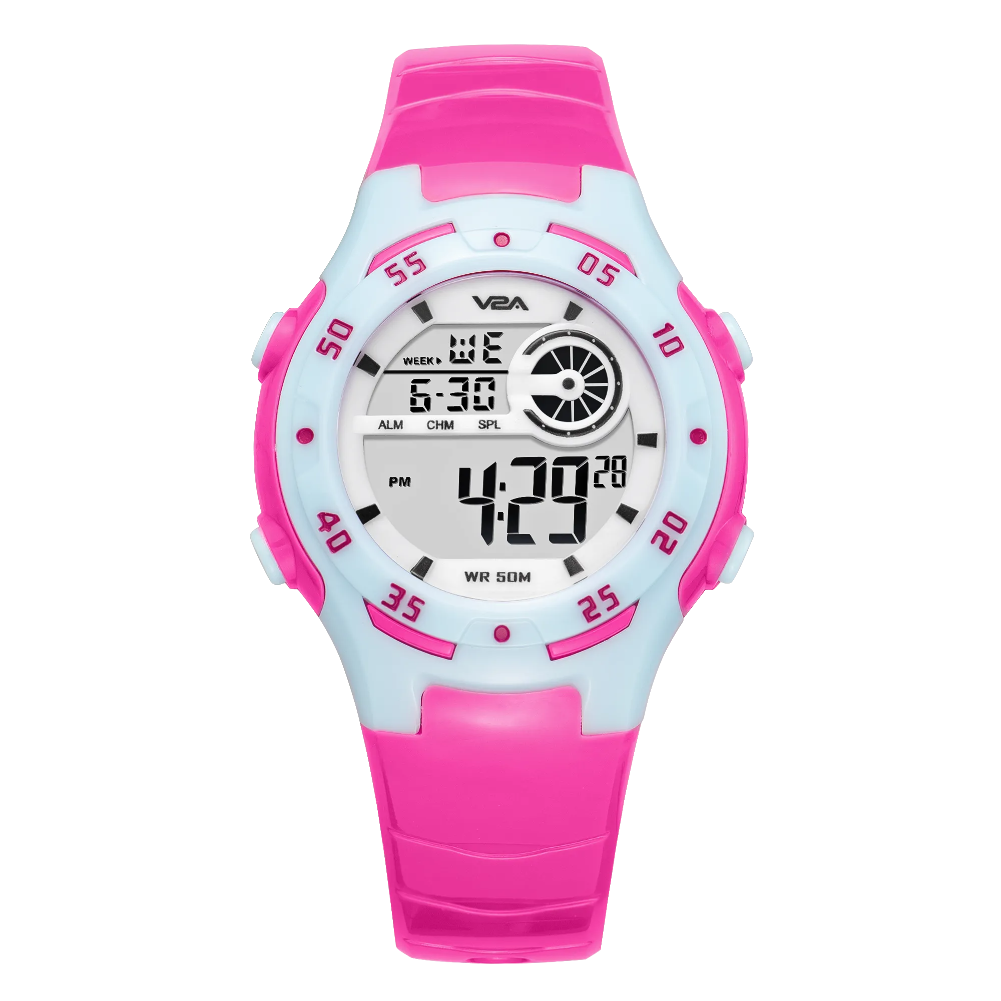 V2A Digital 5ATM Waterproof Kids Sports Watch for Girls