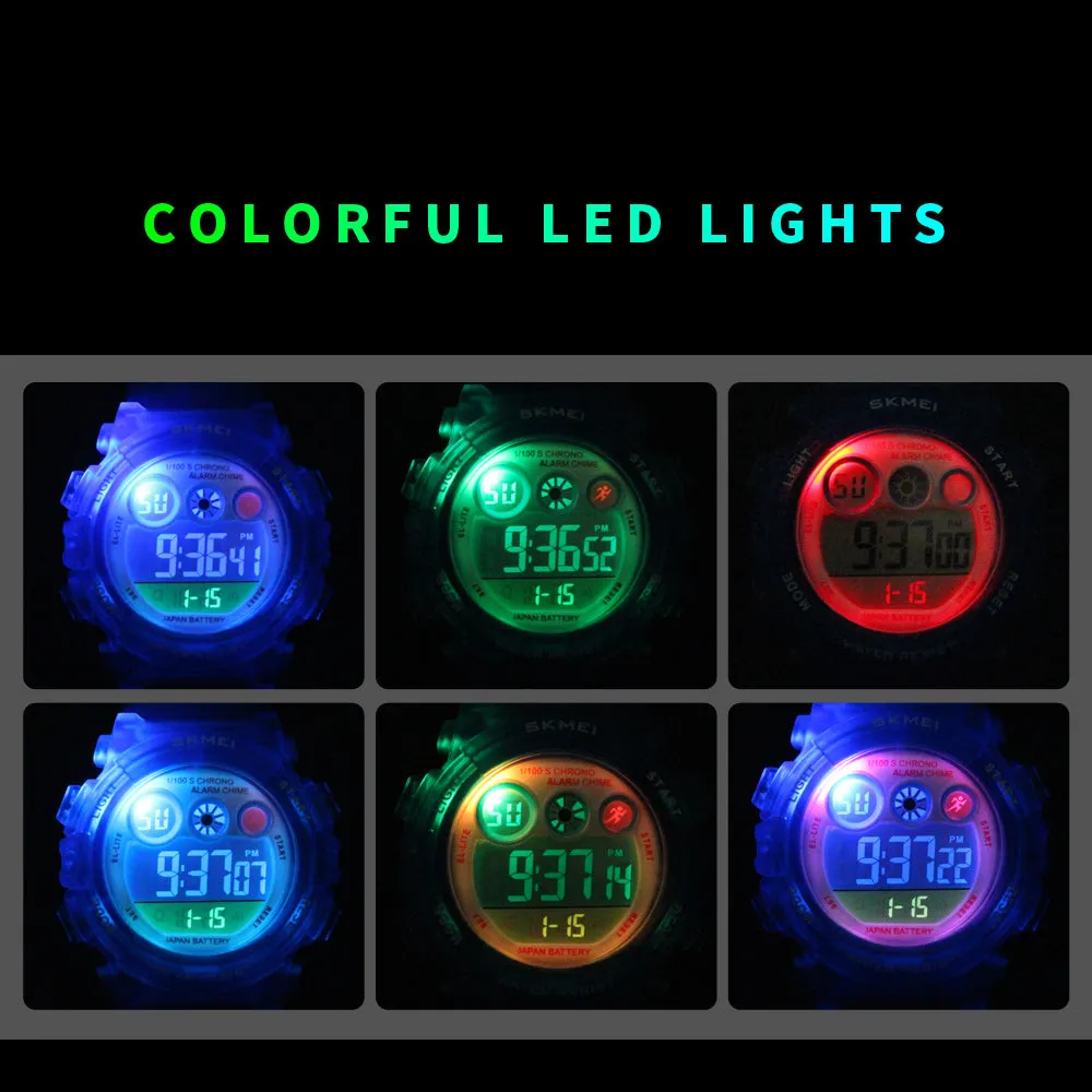 V2A Digital Kids Sports Watch with 7 Color