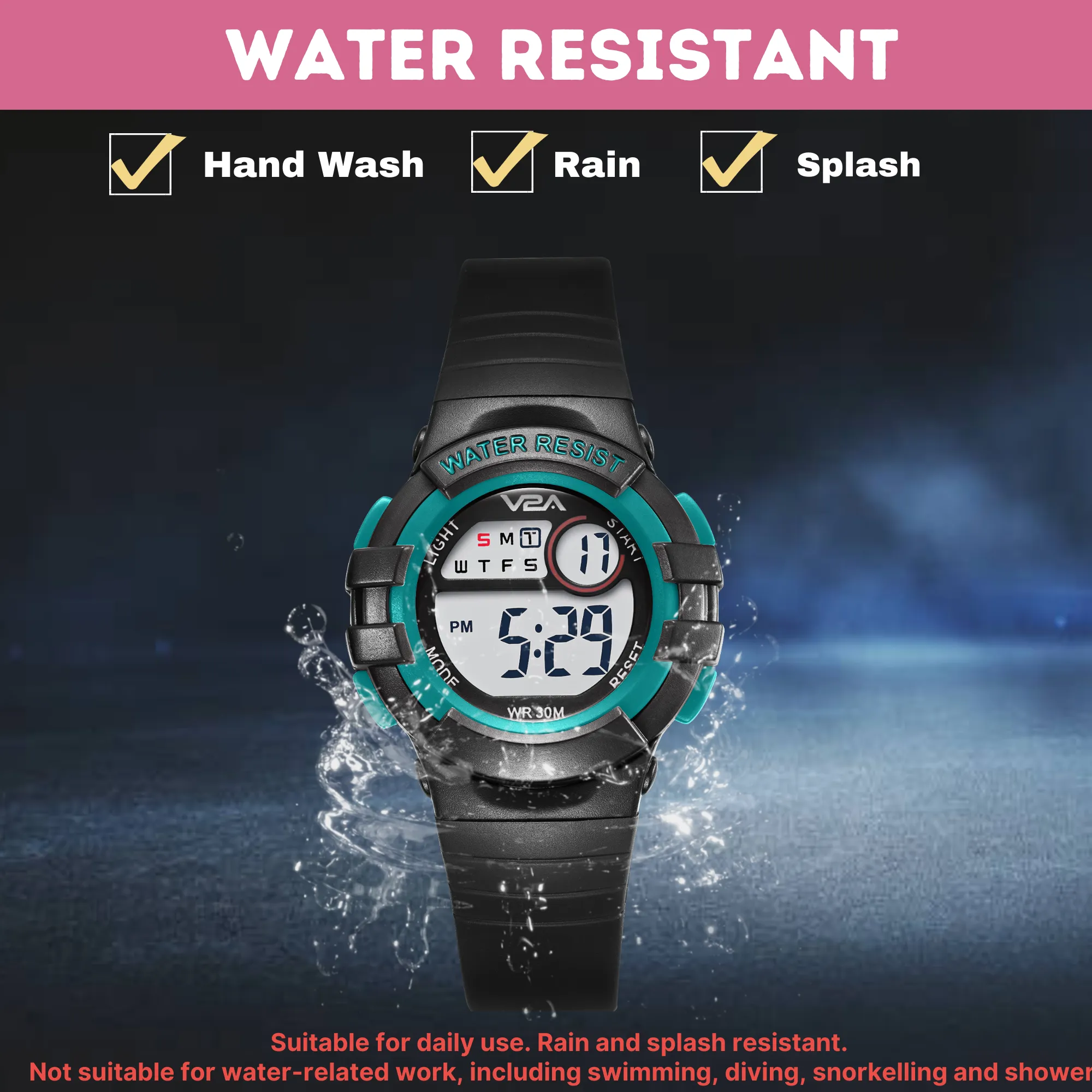 V2A Digital Watch for Boys ?Kids Between 3 to 10 Years of Age Multi-Functional 30 M Waterproof Digital Sports Watches for Boys| Watch for Kids Age 3 5 6 7 8