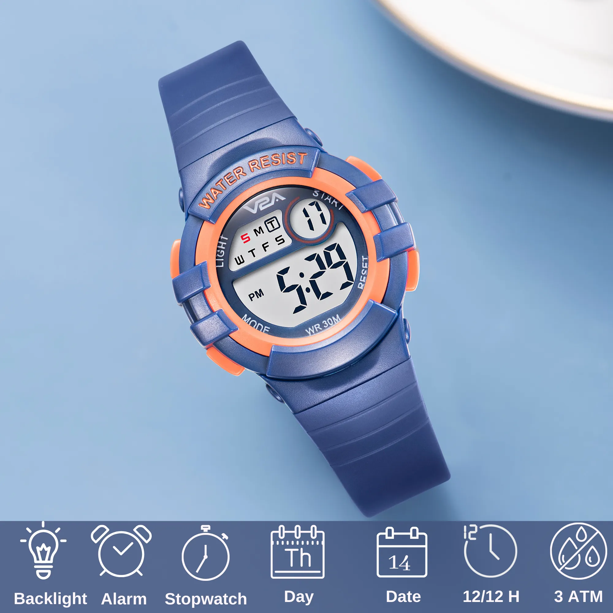 V2A Digital Watch for Boys ?Kids Between 3 to 10 Years of Age Multi-Functional 30 M Waterproof Digital Sports Watches for Boys| Watch for Kids Age 3 5 6 7 8