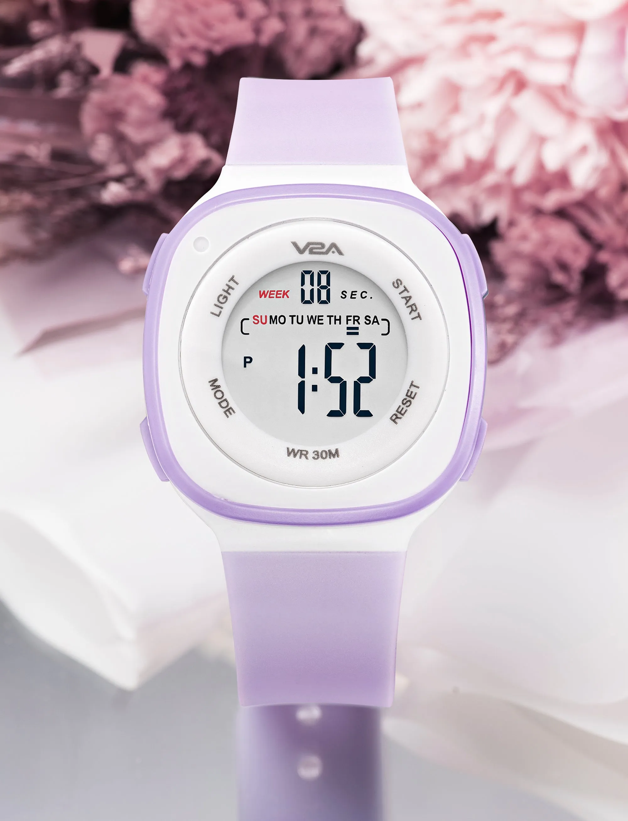 V2A Digital Watch for Girls ?Kids Between 4 to 14 Years of Age Multi-Functional 30 M Waterproof Digital Sports Watches for Girls | Digital Watch for Girls Age 4 5 6 7 8 9