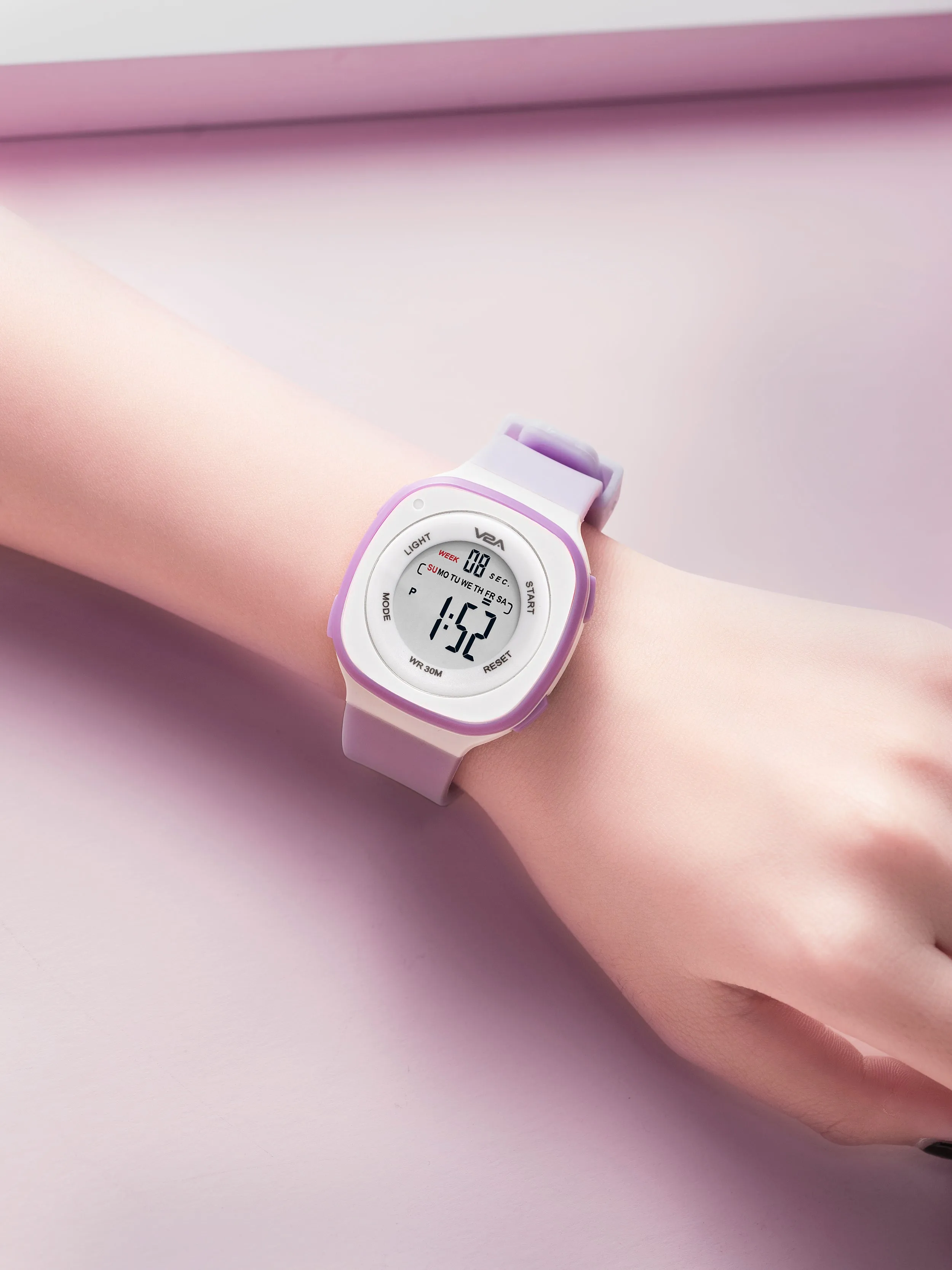 V2A Digital Watch for Girls ?Kids Between 4 to 14 Years of Age Multi-Functional 30 M Waterproof Digital Sports Watches for Girls | Digital Watch for Girls Age 4 5 6 7 8 9