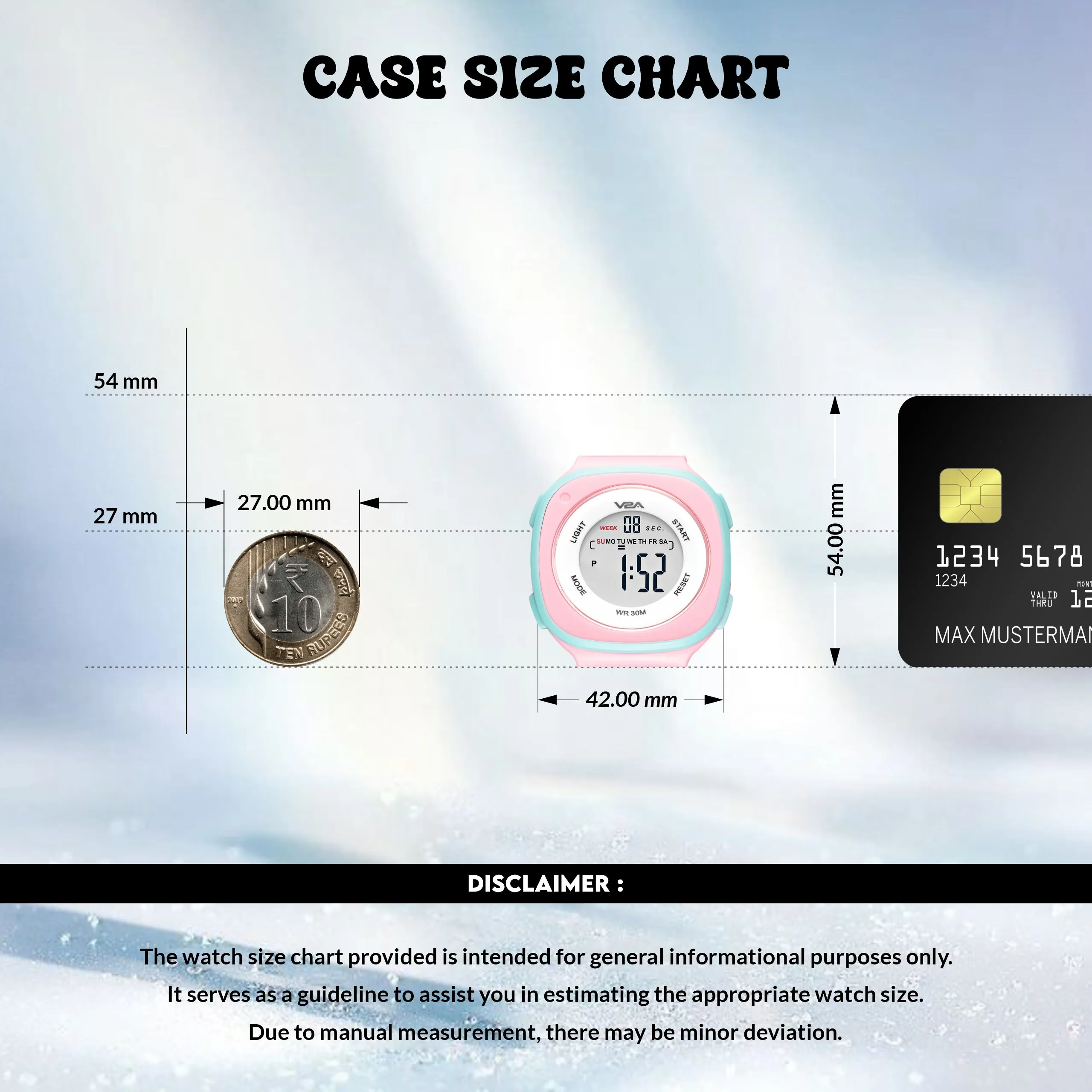 V2A Digital Watch for Girls ?Kids Between 4 to 14 Years of Age Multi-Functional 30 M Waterproof Digital Sports Watches for Girls | Digital Watch for Girls age 4 5 6 7 8 9