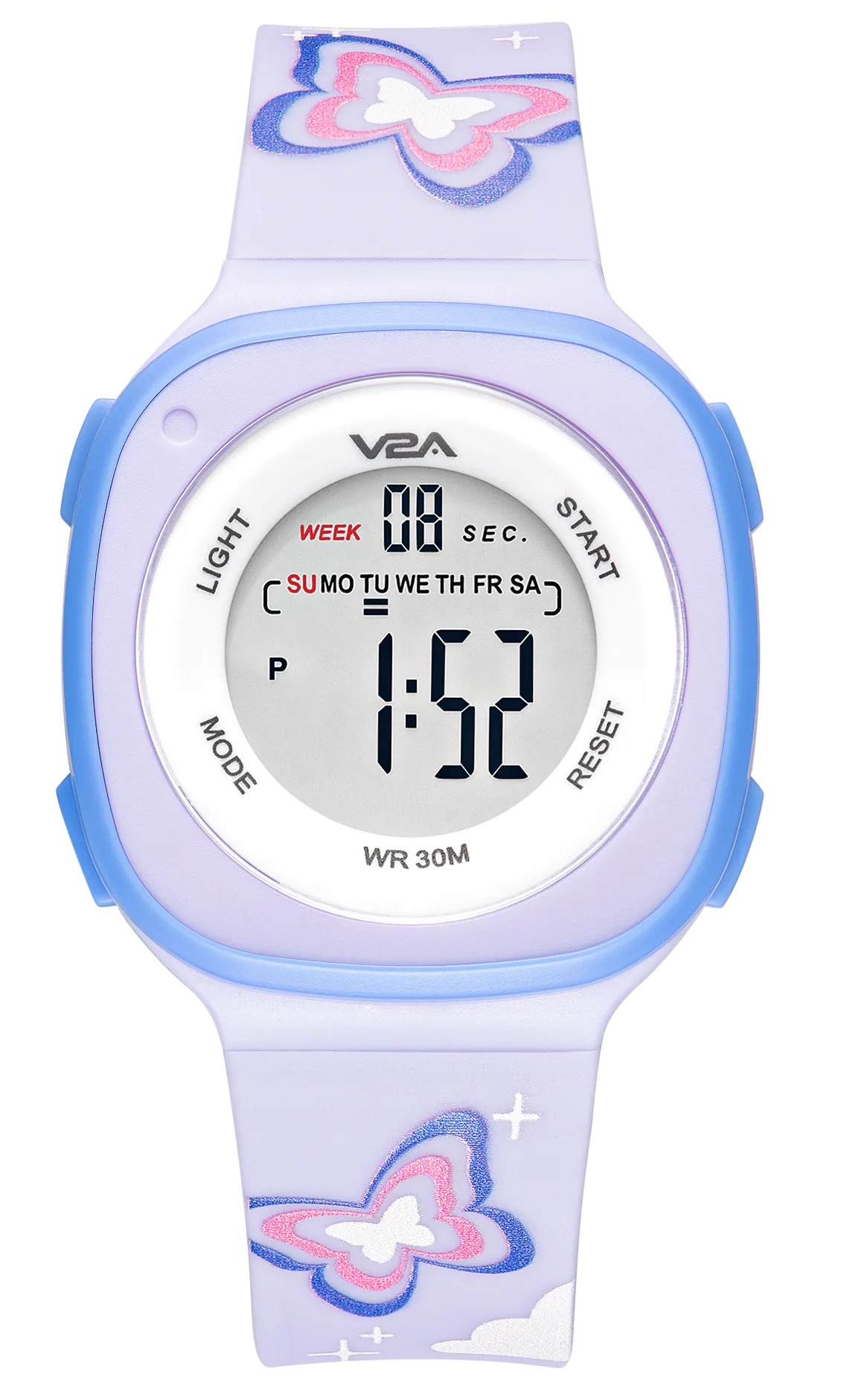 V2A Digital Watch for Girls ?Kids Between 4 to 14 Years of Age Multi-Functional 30 M Waterproof Digital Sports Watches for Girls | Digital Watch for Girls age 4 5 6 7 8 9