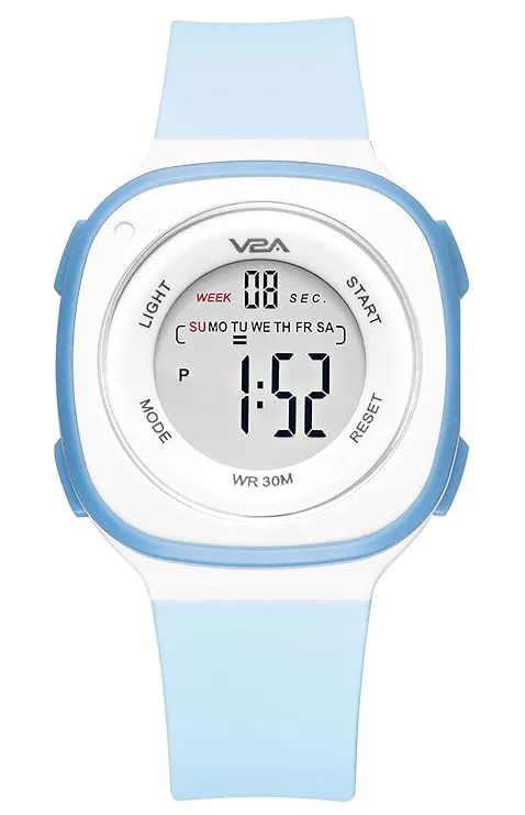 V2A Digital Watch for Girls ?Kids Between 4 to 14 Years of Age Multi-Functional 30 M Waterproof Digital Sports Watches for Girls | Digital Watch for Girls age 4 5 6 7 8 9