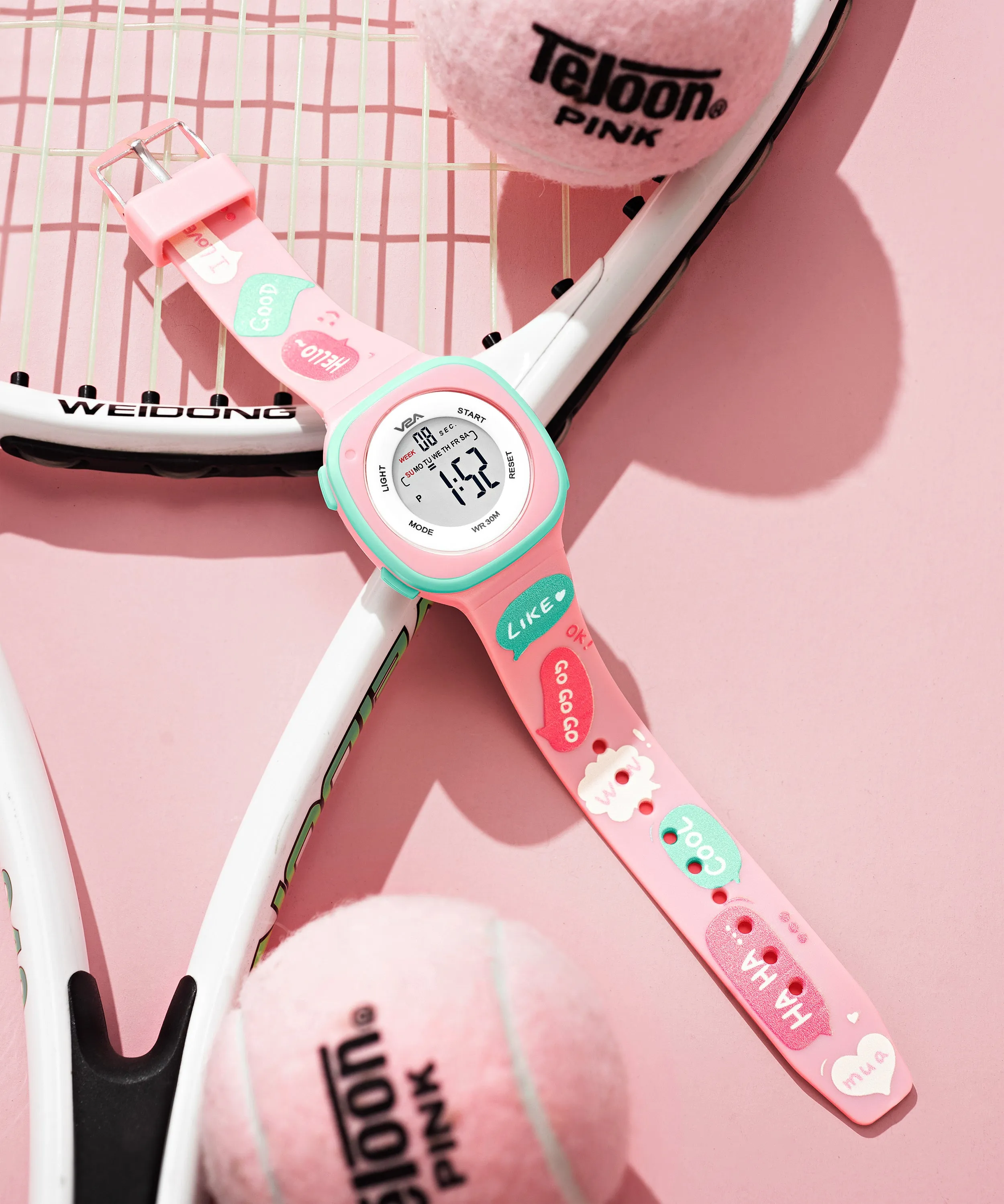 V2A Digital Watch for Girls ?Kids Between 4 to 14 Years of Age Multi-Functional 30 M Waterproof Digital Sports Watches for Girls | Digital Watch for Girls age 4 5 6 7 8 9