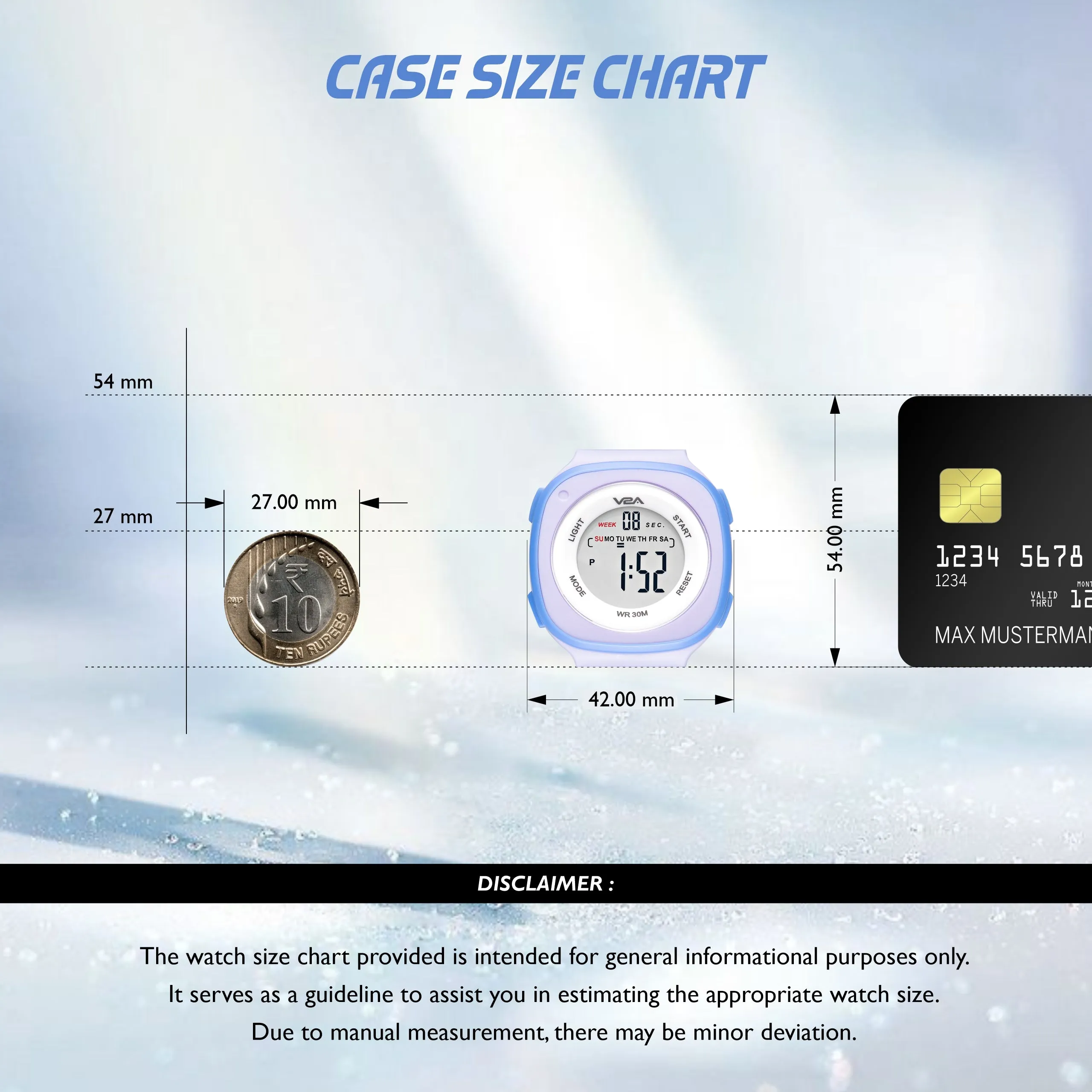 V2A Digital Watch for Girls ?Kids Between 4 to 14 Years of Age Multi-Functional 30 M Waterproof Digital Sports Watches for Girls | Digital Watch for Girls age 4 5 6 7 8 9