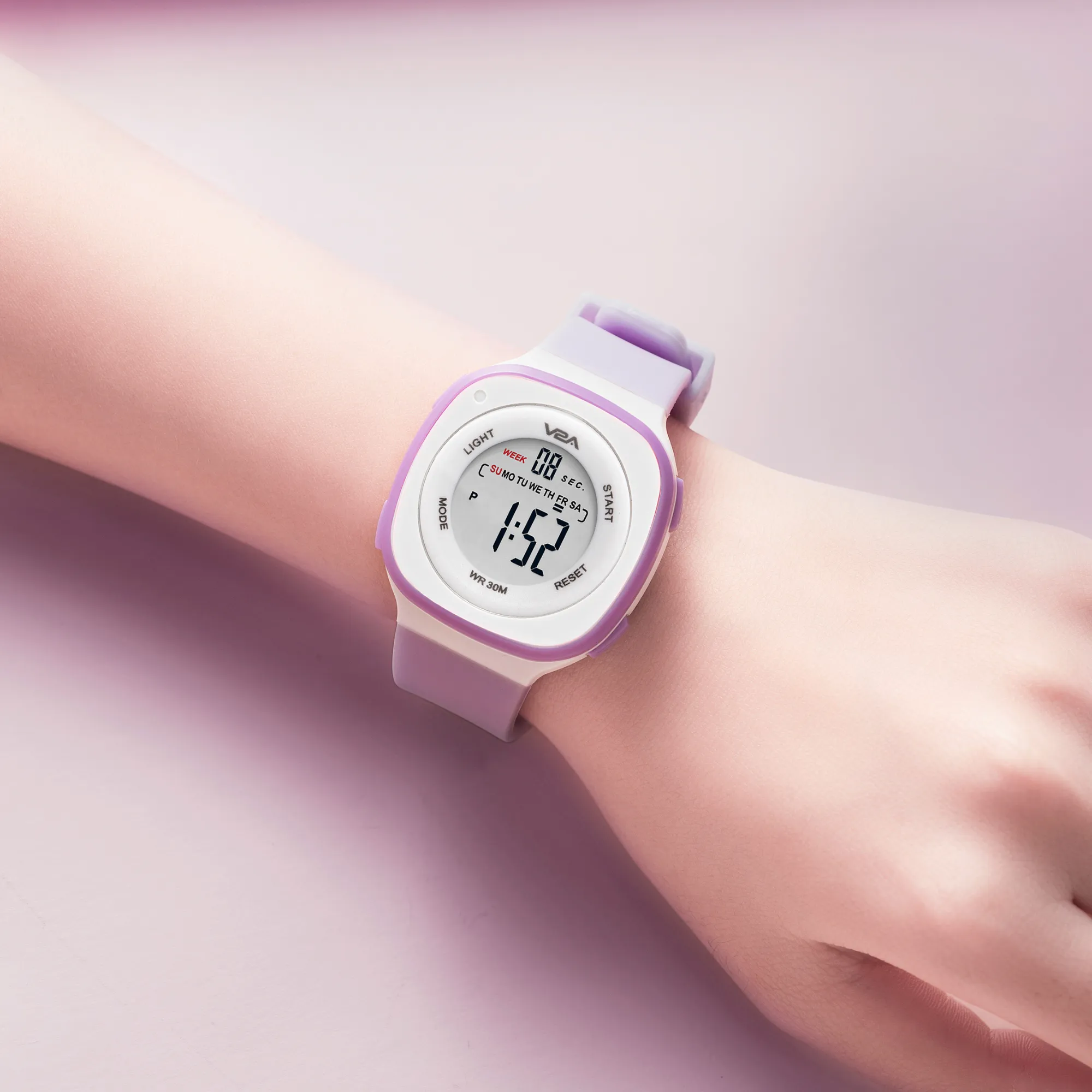 V2A Digital Watch for Girls ?Kids Between 4 to 14 Years of Age Multi-Functional 30 M Waterproof Digital Sports Watches for Girls | Digital Watch for Girls Age 4 5 6 7 8 9