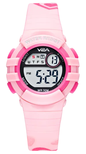 V2A Girls Kids Watch - Gifts for Girls Age 3-10 30 M Waterproof Digital Sports Watches for 3 4 5 6 7 8 Year Old Girls
