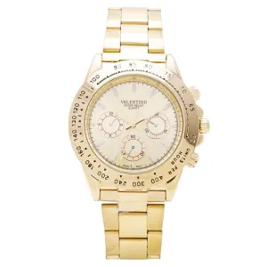 Valentino 20121651-GOLD DIAL STAINLESS BAND STRAP Watch for Men