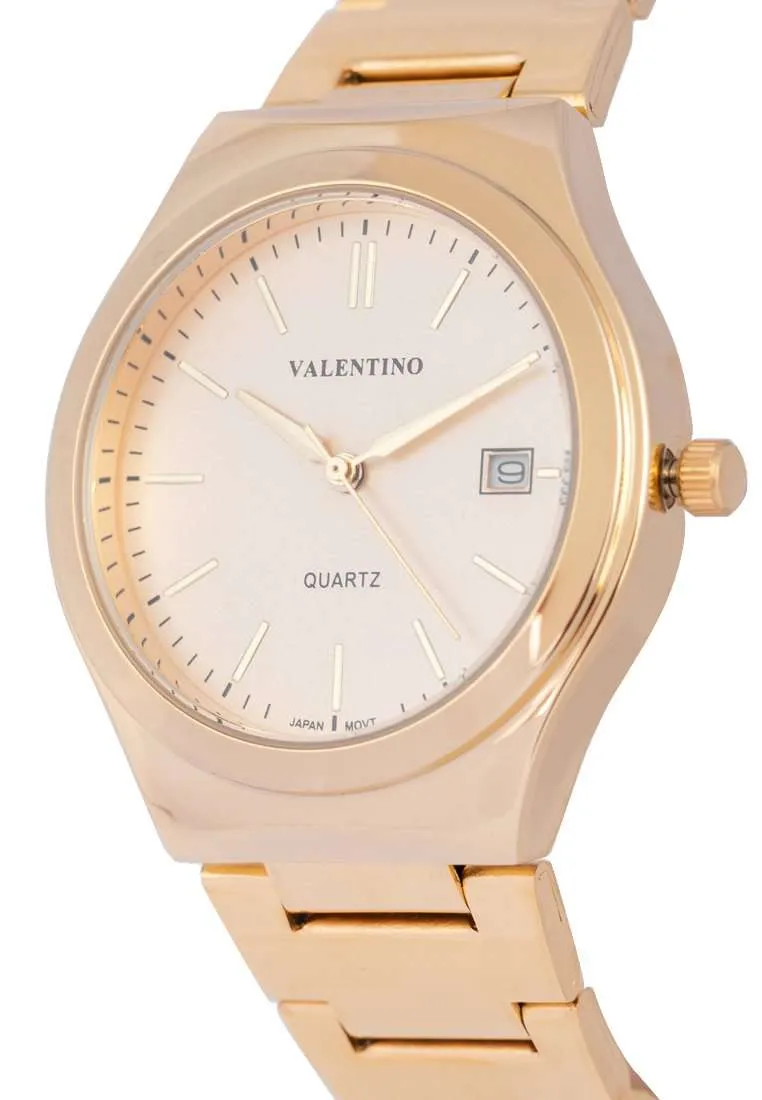 Valentino 20122264-GOLD DIAL - NUMBER Gold Stainless Watch for Men