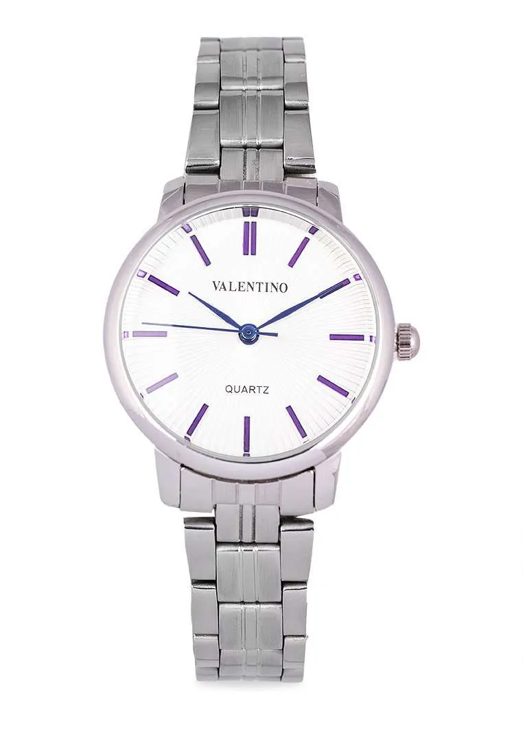 Valentino 20122327-WHITE DIAL Silver Stainless Strap for Women