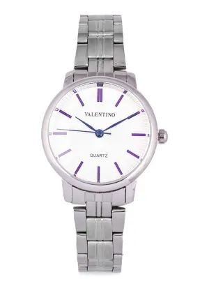 Valentino 20122327-WHITE DIAL Silver Stainless Strap for Women
