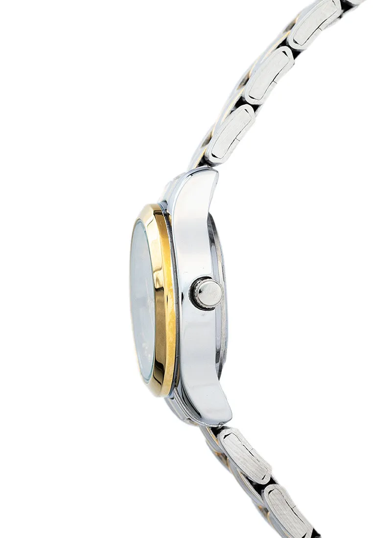 Valentino 20122423-TWO TONE - SILVER DIAL Stainless Steel Strap Analog Watch for Women