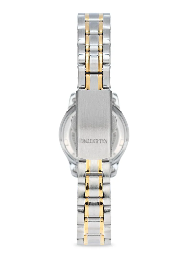 Valentino 20122423-TWO TONE - SILVER DIAL Stainless Steel Strap Analog Watch for Women