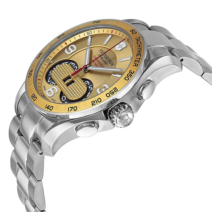 Victorinox 241619 Chrono Classic Analog Display Swiss Quartz Silver Watch