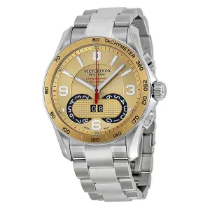 Victorinox 241619 Chrono Classic Analog Display Swiss Quartz Silver Watch