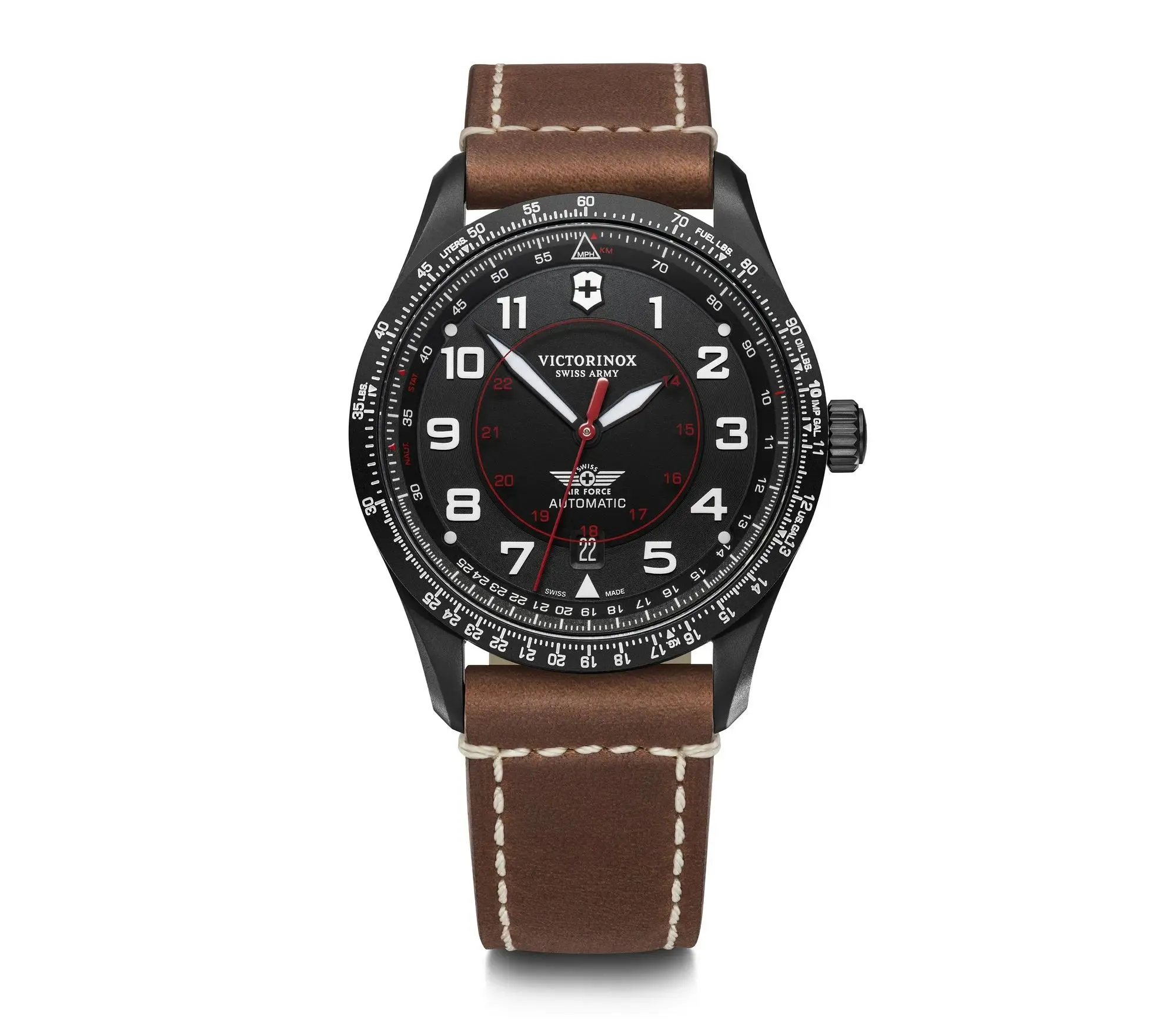 Victorinox Airboss Mechanical Black Dial Mens Watch 241886