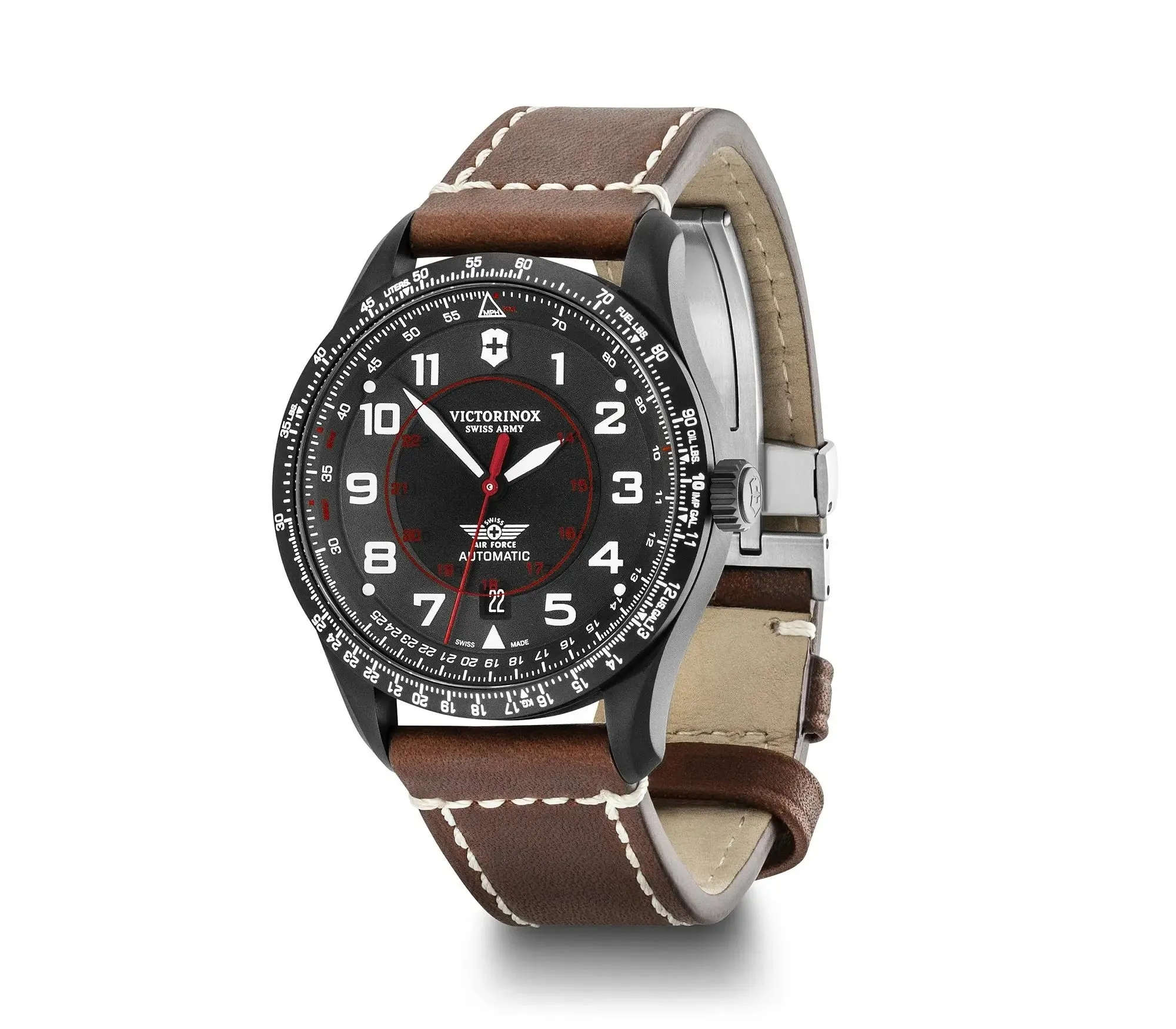 Victorinox Airboss Mechanical Black Dial Mens Watch 241886