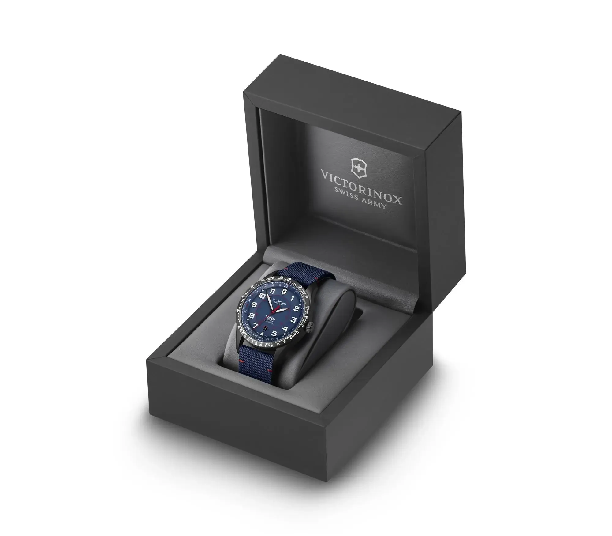 Victorinox Airboss Mechanical Blue Dial Mens Watch 241998